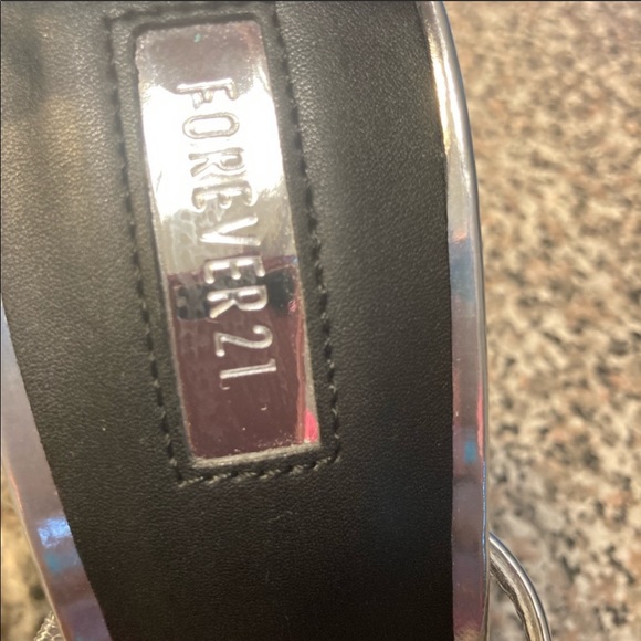 Sexy Silver Metallic Strappy 4 Inch High Heels - Picture 9 of 9